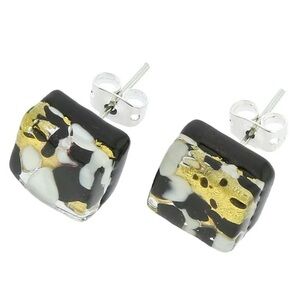 Glass of Venice Murano glass post earrings